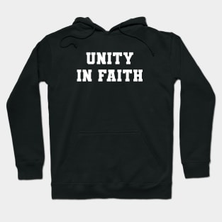 Islamic Quote Typography Unity in Faith Hoodie